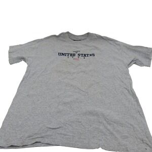 Old Varsity Brand T Shirt Men L Gray‎ Patriotic Property Of United States Vtg